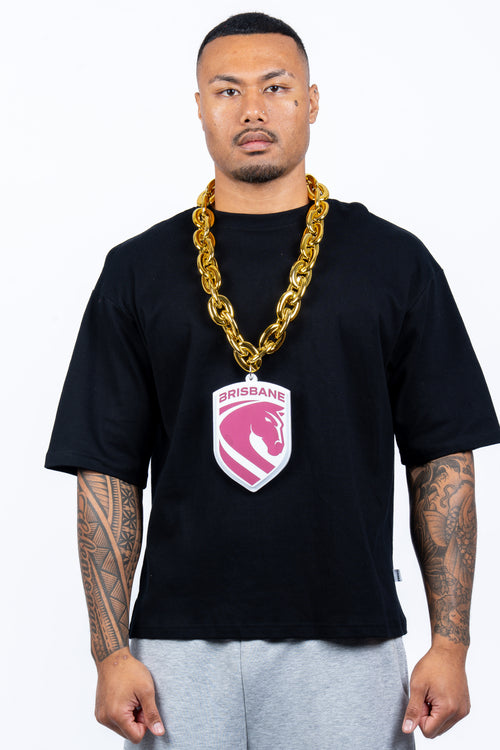 Brisbane Broncos NRL Foam Gold Chain