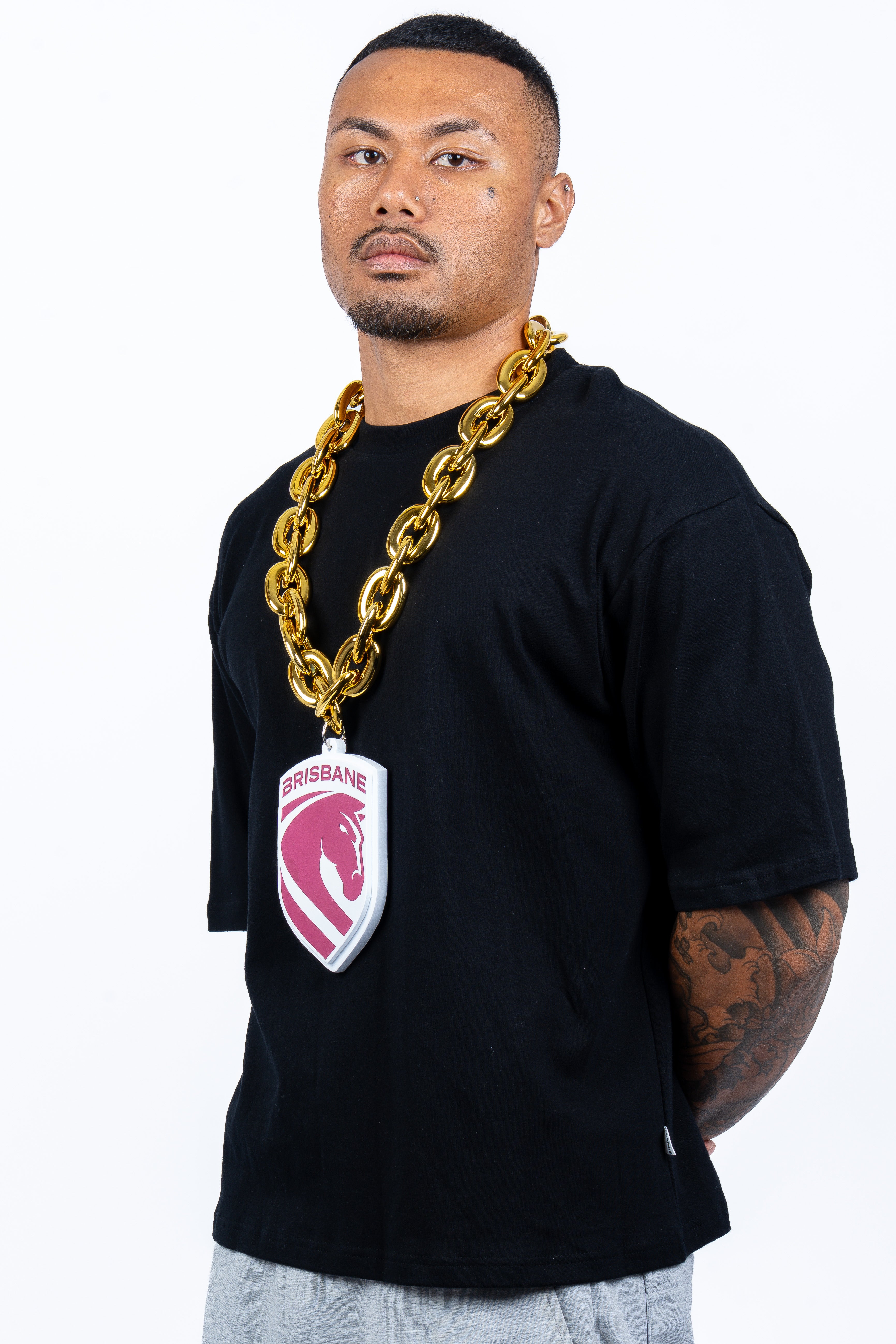 Brisbane Broncos NRL Foam Gold Chain