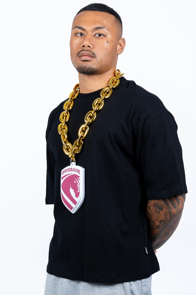 Brisbane Broncos NRL Foam Gold Chain