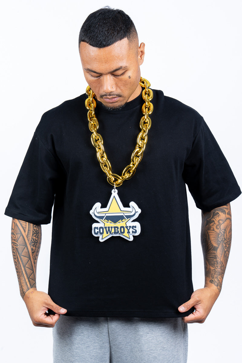 North Queensland Cowboys NRL Foam Gold Chain