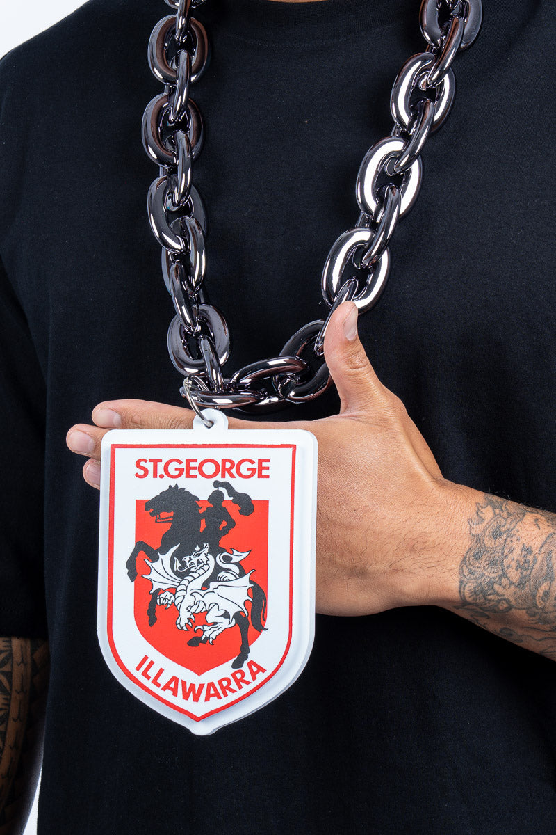 St. George Illawarra Dragons NRL Foam Black Chain