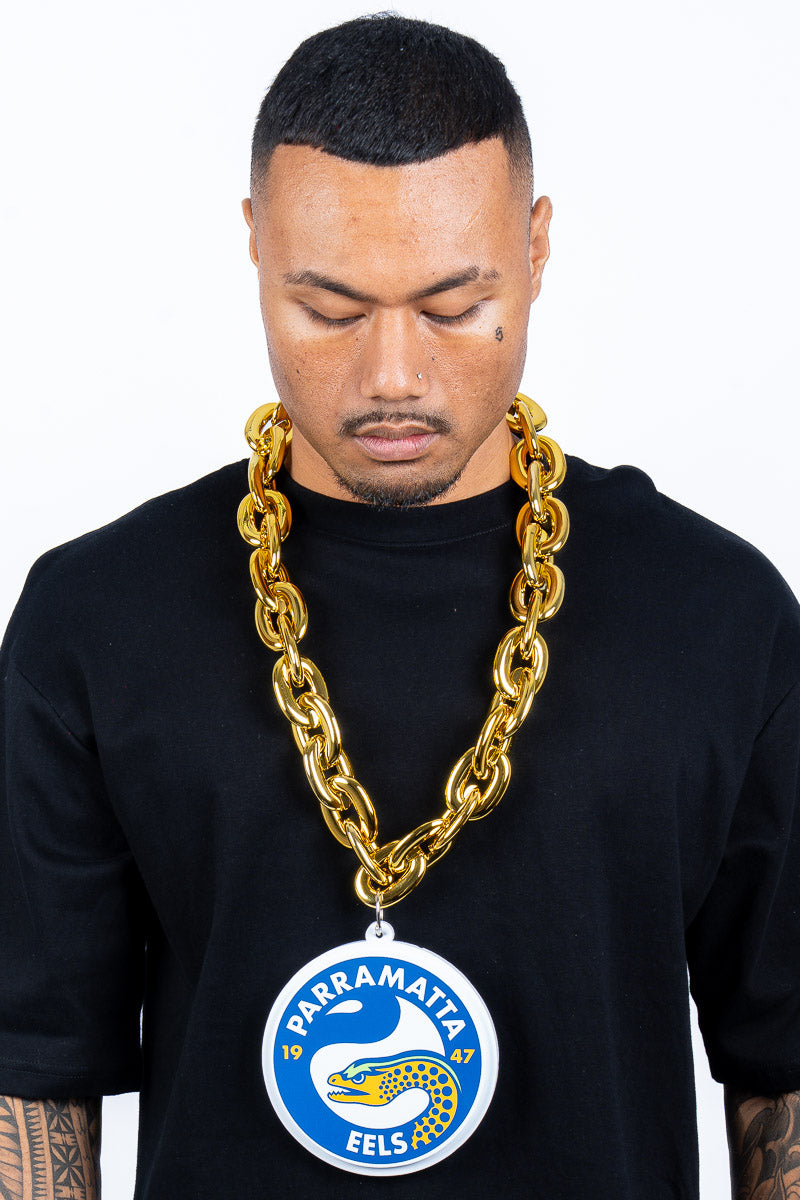 Parramatta Eels NRL Foam Gold Chain