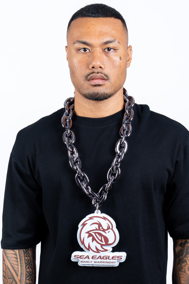 Manly-Warringah Sea Eagles NRL Foam Black Chain