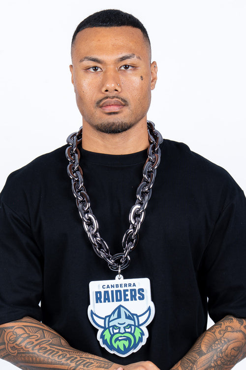 Canberra Raiders NRL Foam Black Chain