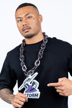 Melbourne Storm NRL Foam Black Chain