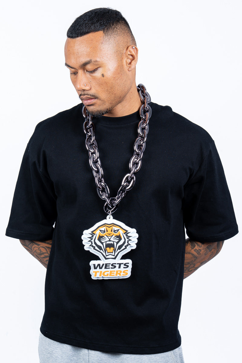 Wests Tigers NRL Foam Black Chain