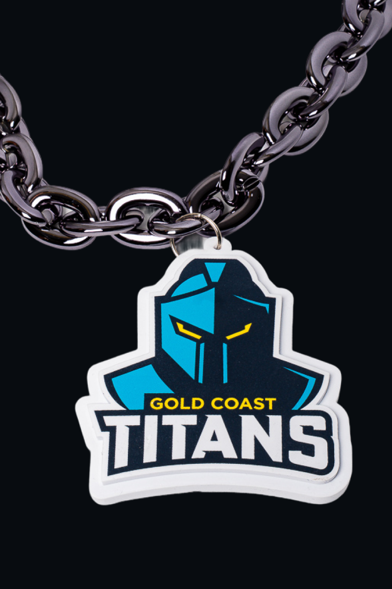 Gold Coast Titans NRL Foam Black Chain
