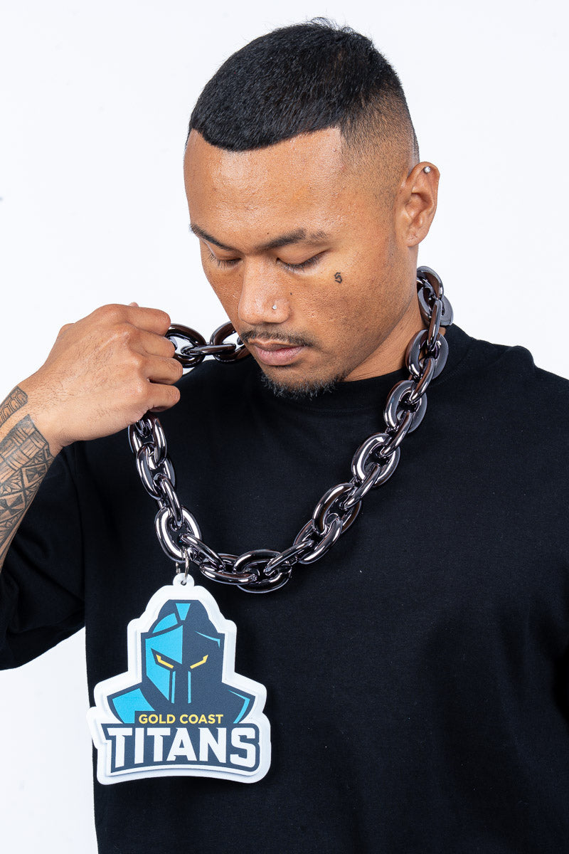Gold Coast Titans NRL Foam Black Chain